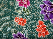 Batik dug 2m 15-027, Grøn